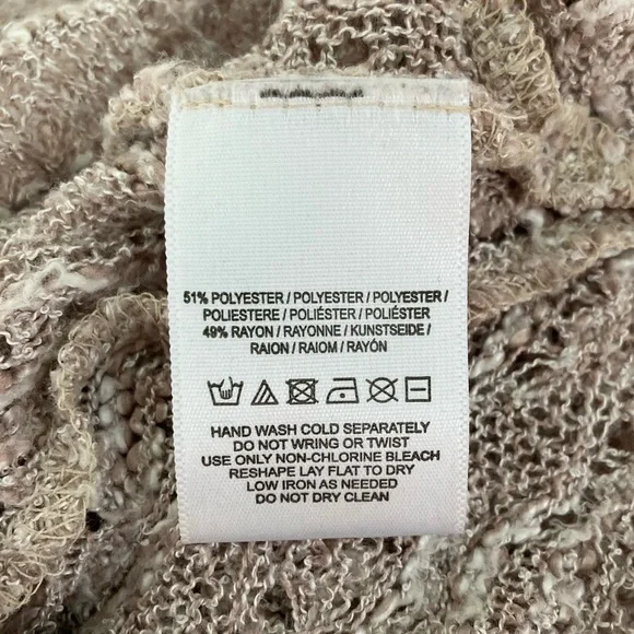 Anthropologie | Meadow Rue Taupe and Cream Lace Detail Sweater Size Small - Picture 11 of 11